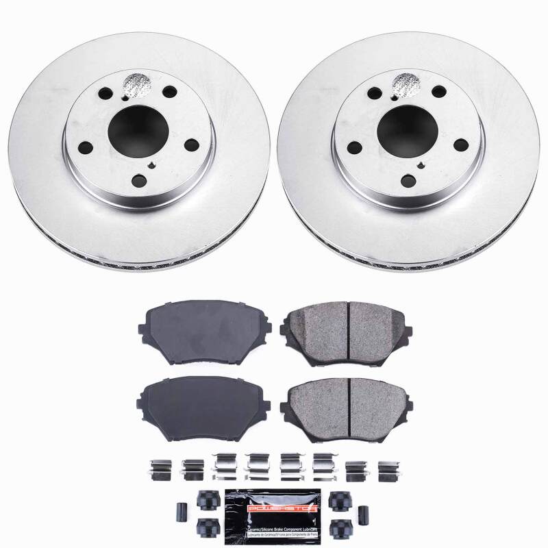 Power Stop 01-05 Toyota RAV4 Front Z23 Coated Brake Kit