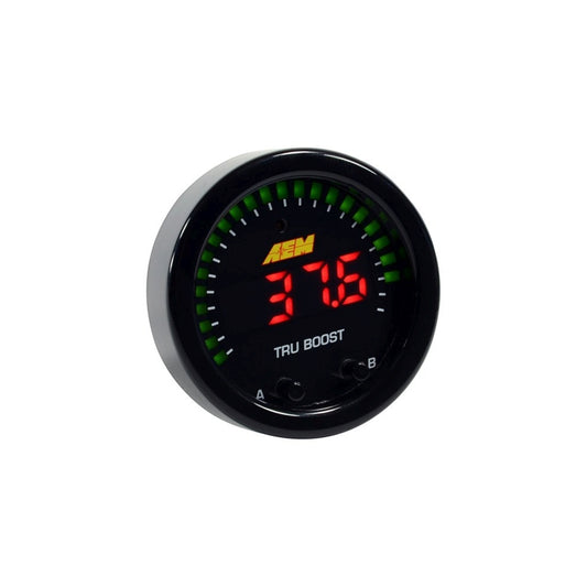 AEM X-Series Tru-Boost Controller Gauge w/ Boost Control Solenoid 80PSIg Internal MAP Sensor