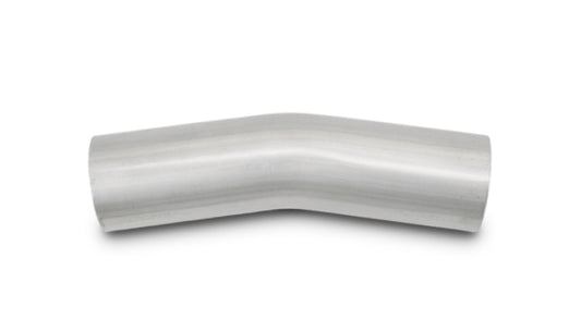 Vibrant 3.5in OD T304 SS 15 Deg Mandrel Bend 5in Leg Length (5.5in Centerline Radius)