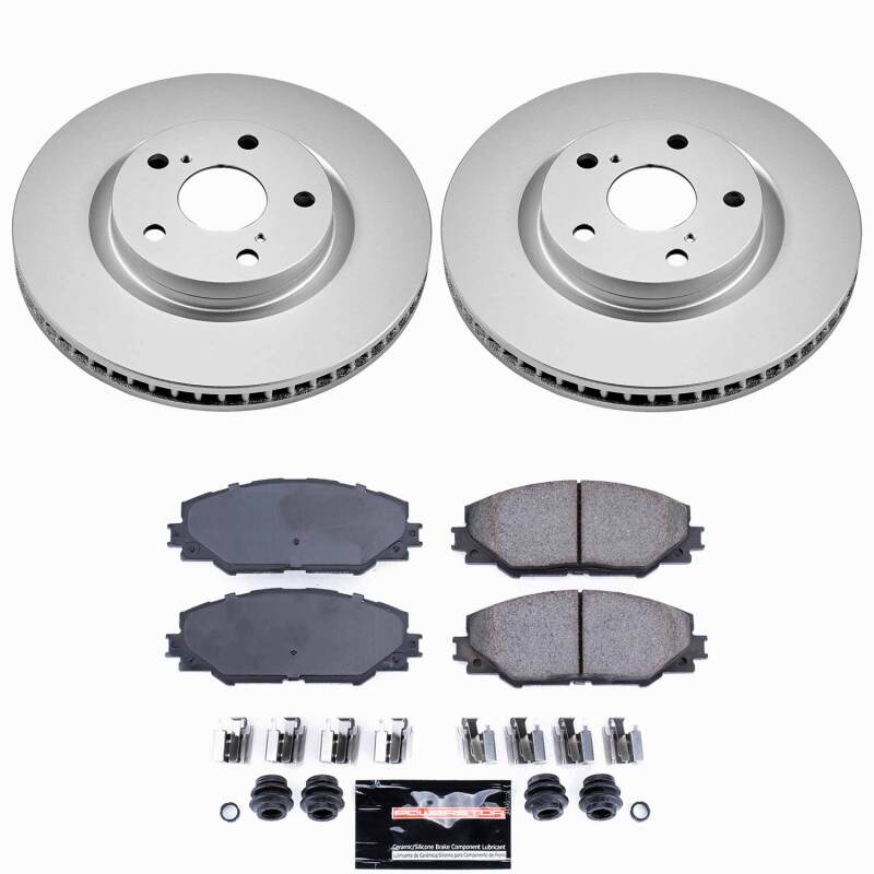 Power Stop 09-10 Pontiac Vibe Front Z23 Coated Brake Kit