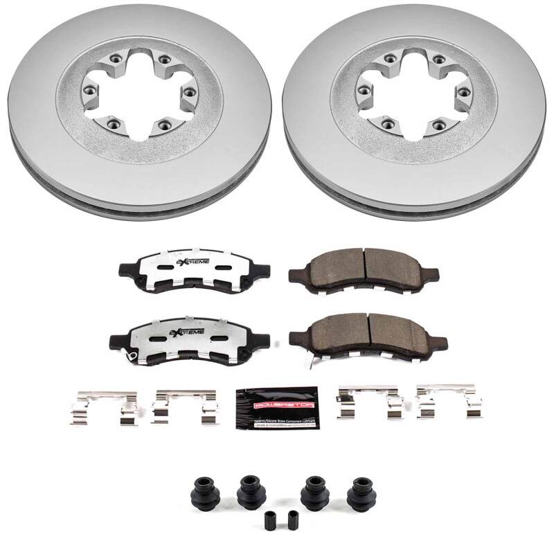 Power Stop 09-12 Chevrolet Colorado Front Z36 Coated Truck & Tow Brake Kit