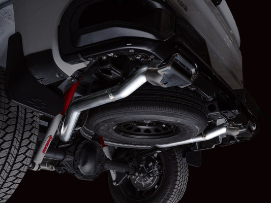 AWE 4th Gen GM 1500 5.3L 0FG Catback Split Rear Exit (w/ Bumper Cutouts) - OE Tips