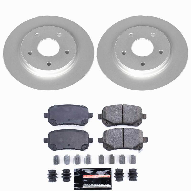 Power Stop 08-12 Chrysler Town & Country Rear Z23 Coated Brake Kit