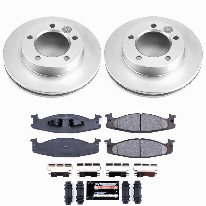 Power Stop 94-96 Ford Bronco Front Z23 Coated Brake Kit