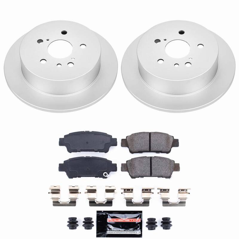 Power Stop 04-10 Toyota Sienna Rear Z23 Coated Brake Kit