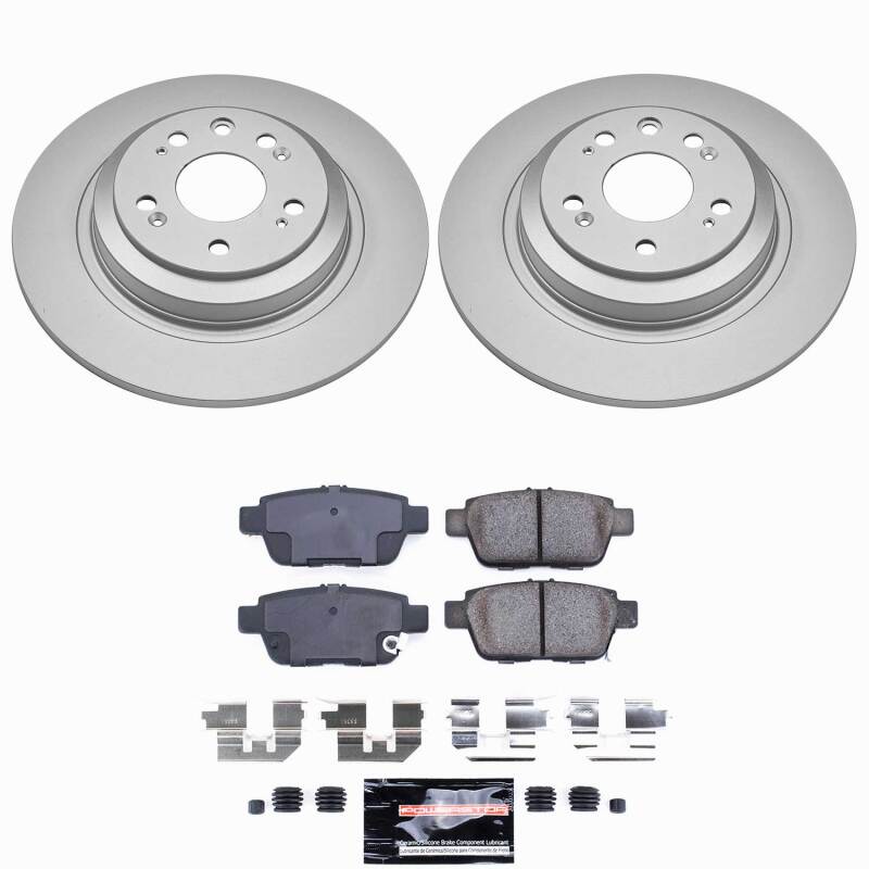 Power Stop 09-14 Acura TL Rear Z23 Coated Brake Kit
