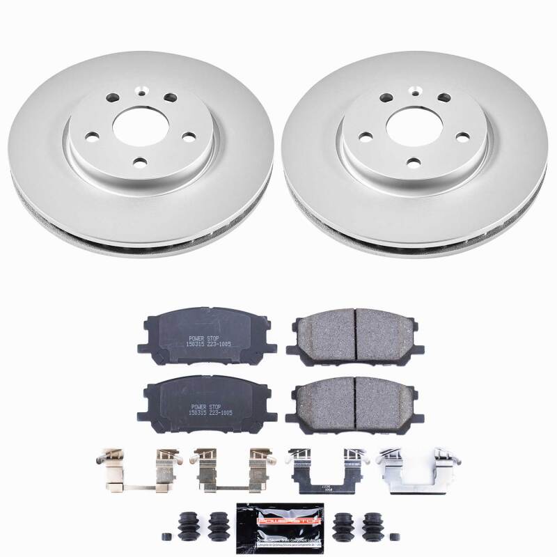 Power Stop 04-06 Lexus RX330 Front Z23 Coated Brake Kit