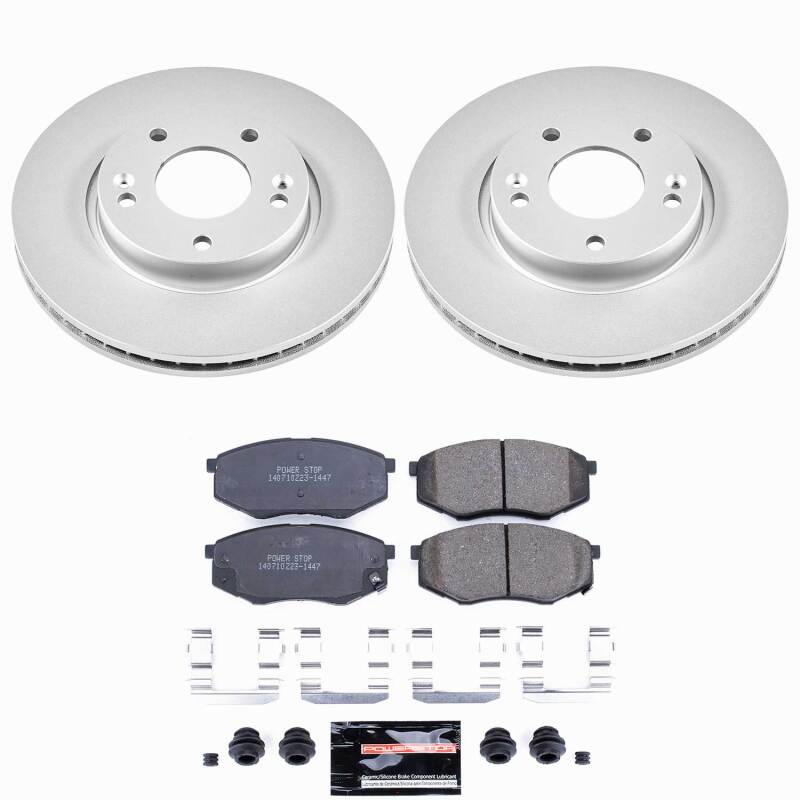 Power Stop 10-11 Hyundai Tucson Front Z23 Coated Brake Kit