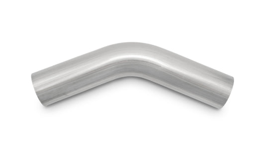 Vibrant 1in OD T304 SS 45 Deg Mandrel Bend 5in Leg Length (2in Centerline Radius)