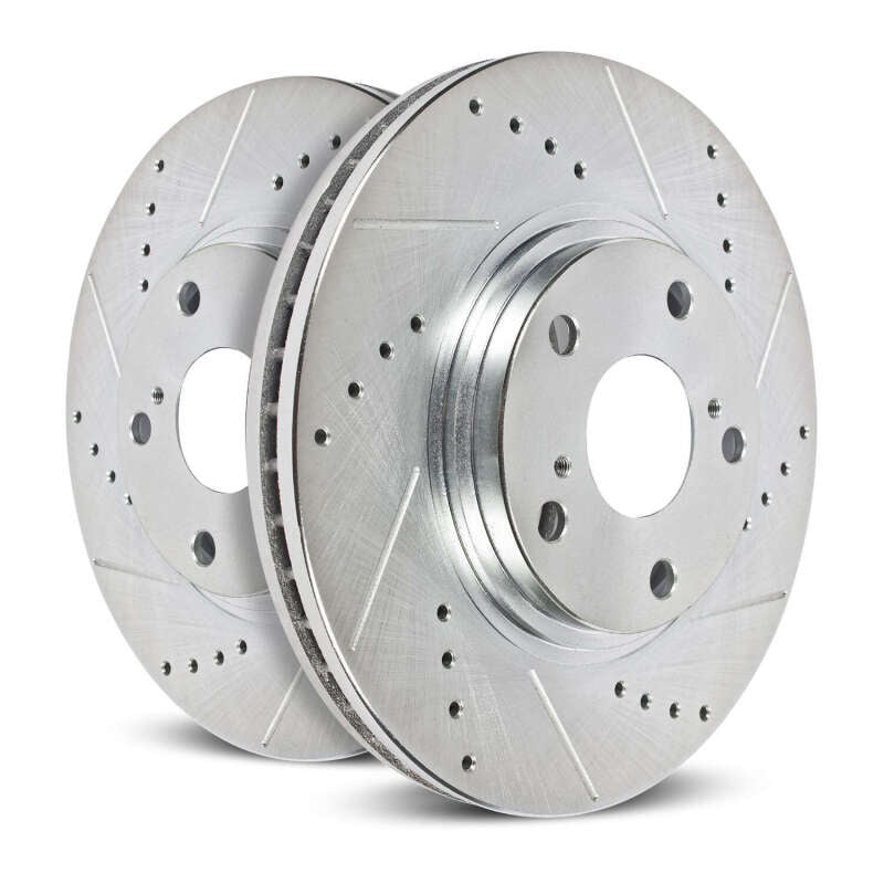 Power Stop 23-25 Kia Sportage Rear Drilled & Slotted Rotor - Pair