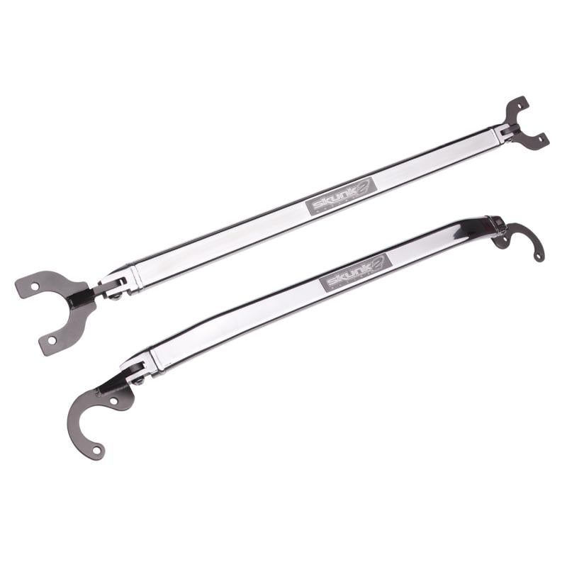 Skunk2 88-00 Honda Civic/Del Sol/94-01 Acura Integra Front Upper Strut Tower Bar (Black Series)