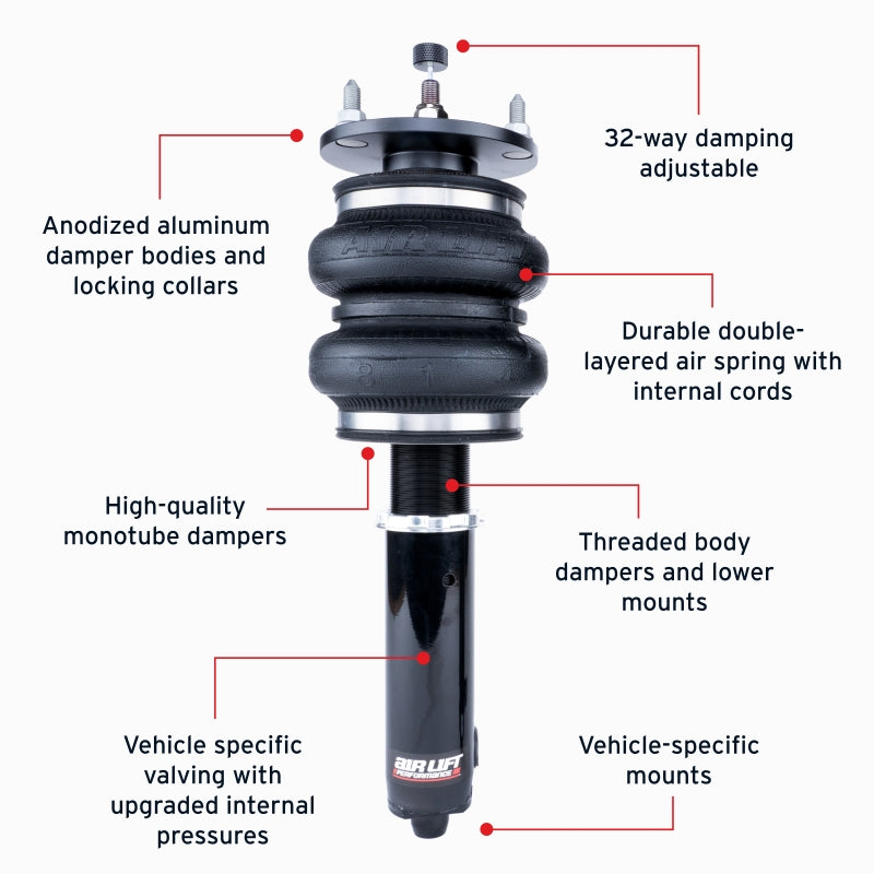 Air Lift Performance 06-13 Lexus IS 250 Air Suspension Front Kit