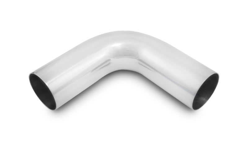 Vibrant 3.5in O.D. Universal Aluminum Tubing (90 degree bend) - Polished