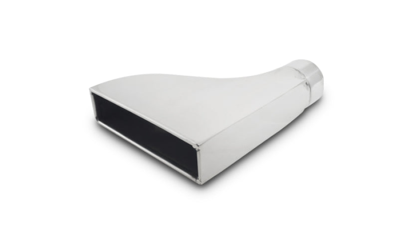 Vibrant 7.75in x 1.875in Rectangular SS Exhaust Tip (Camaro Style) - with 2.5in Inlet