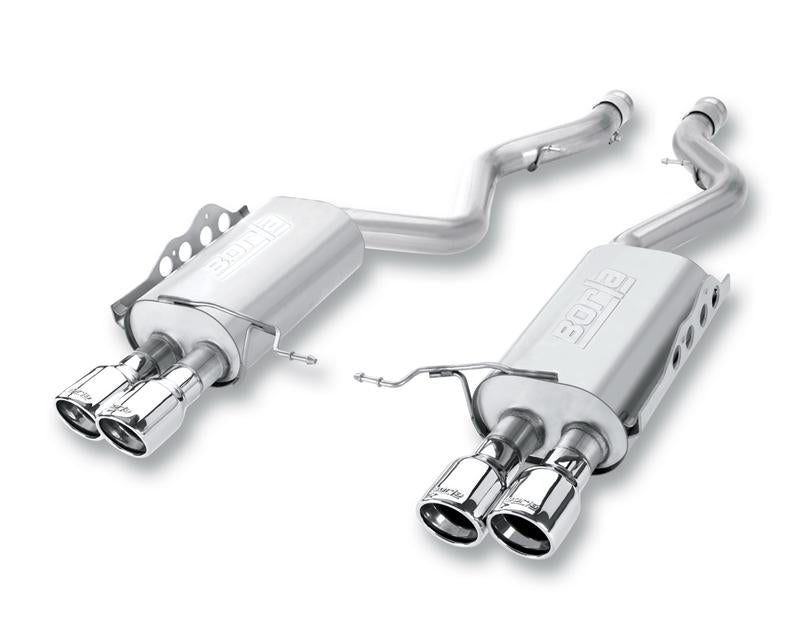 Borla 14-15 Chevrolet SS 6.2L AT RWD 4Dr S-Type Dual Split Rear Exit Rnd Rlld Angle-Cut Rear Sec Ex
