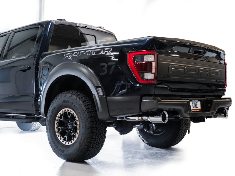 AWE Gen 3 Raptor SwitchPath Exhaust  - Chrome Silver Tips