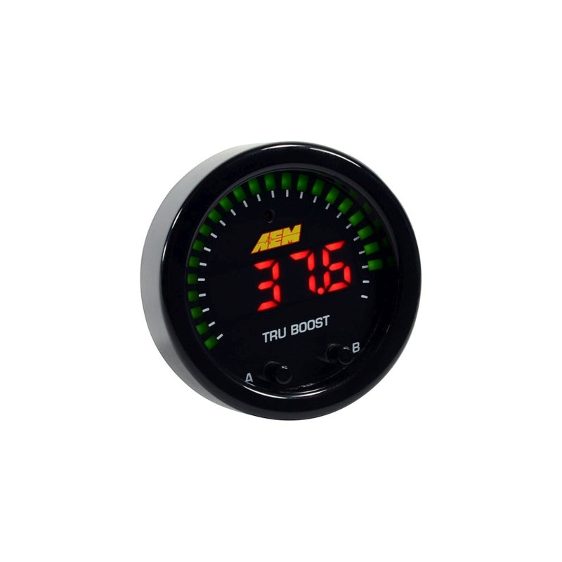AEM X-Series Tru-Boost Controller Gauge w/ Boost Control Solenoid 80PSIg Internal MAP Sensor