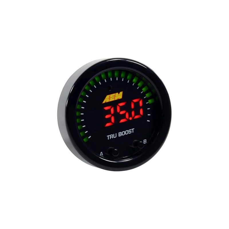 AEM X-Series Tru-Boost Controller Gauge w/ Boost Control Solenoid 80PSIg Internal MAP Sensor