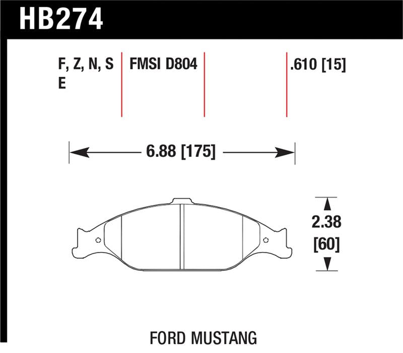 Hawk HP+ Street Brake Pads