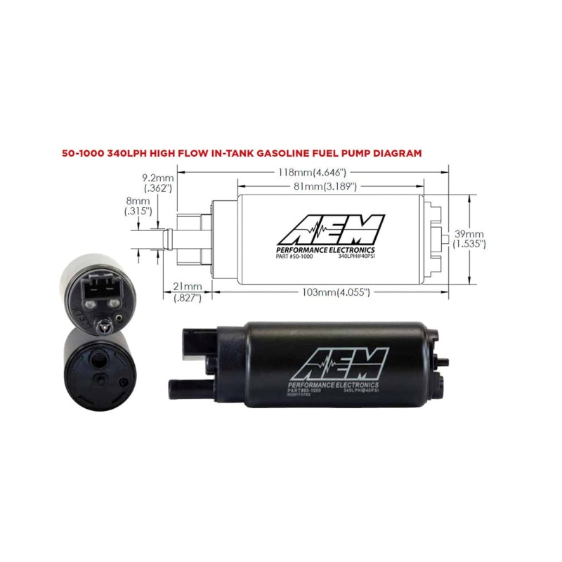 AEM 340LPH In Tank Fuel Pump Kit