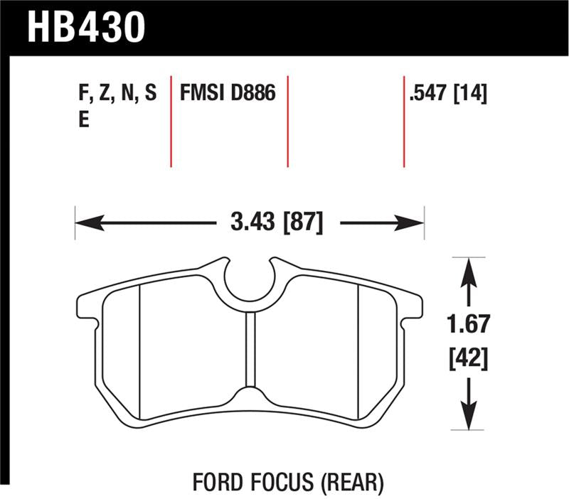 Hawk HP+ Street Brake Pads