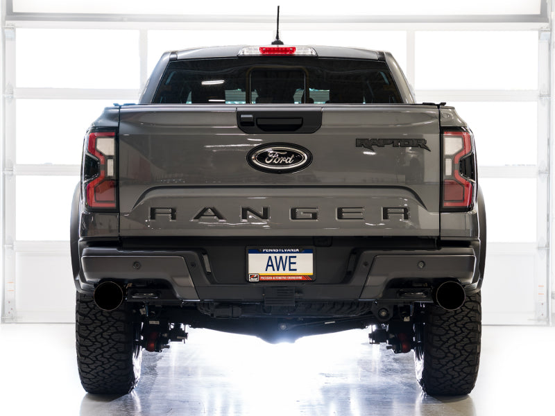 AWE 2024+ Ford Ranger Raptor 3.0L Switchpath Cat-Back Exhaust - Diamond Black Tips