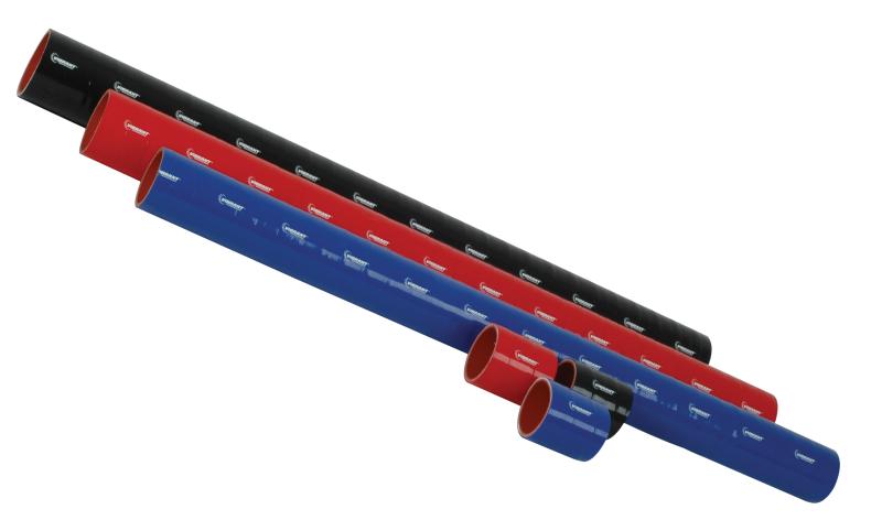 Vibrant 4 Ply Reinforced Silicone Straight Hose Coupling - 2in I.D. x 12in long (BLACK)