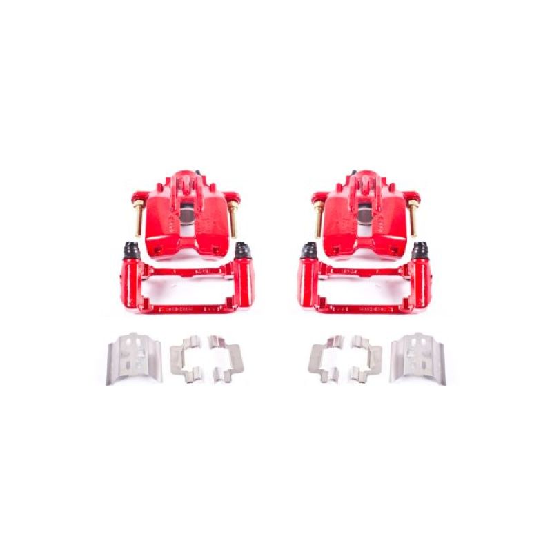 Power Stop 04-05 Cadillac XLR Rear Red Calipers w/Brackets - Pair
