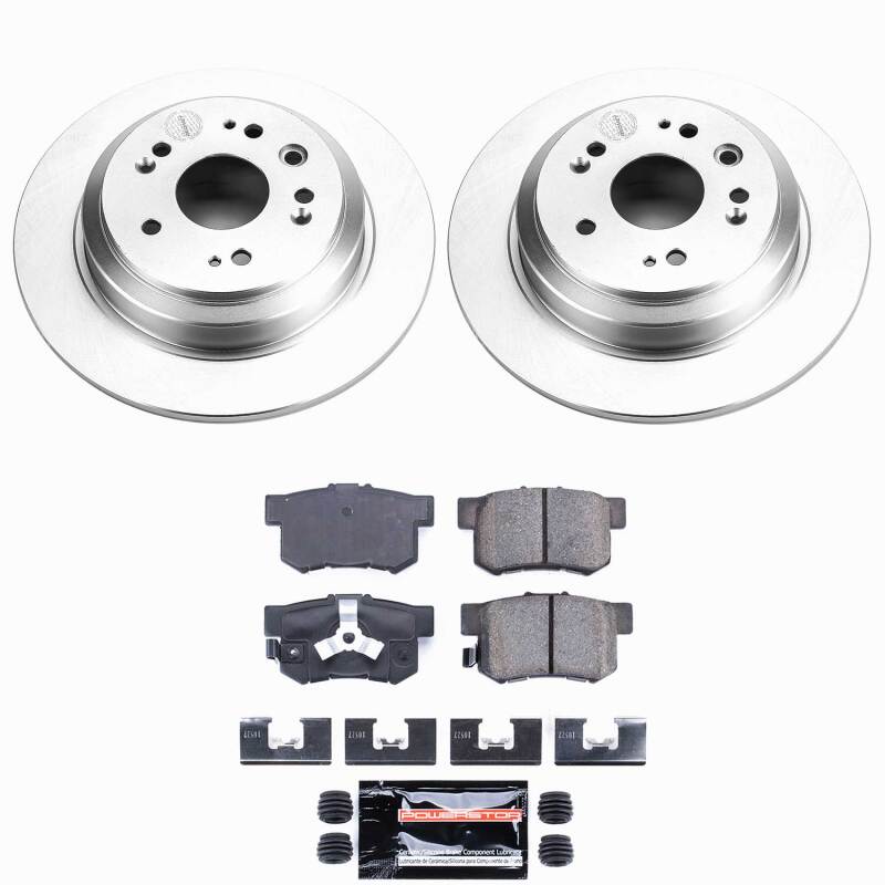Power Stop 10-11 Honda Accord Crosstour Rear Z23 Coated Brake Kit