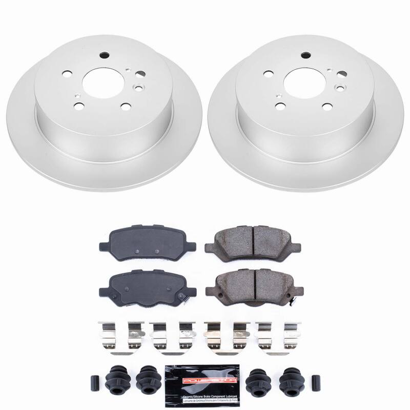 Power Stop 09-16 Toyota Venza Rear Z23 Coated Brake Kit