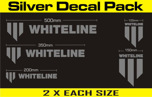 Whiteline Decal Kits 10 Pk Silver