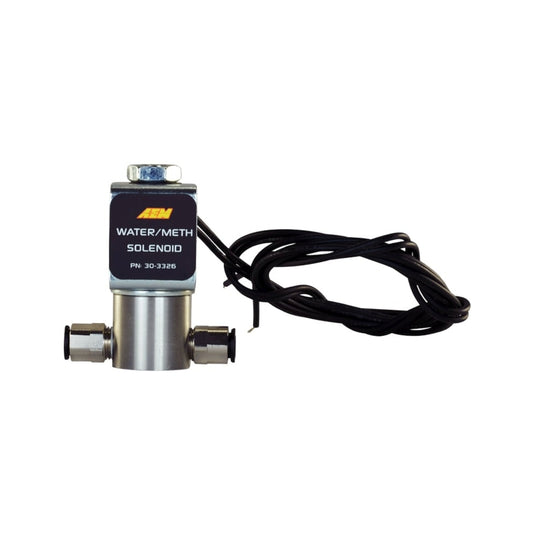 AEM Water/Methanol Injection System - High-Flow Low-Current WMI Solenoid - 200PSI 1/8in-27NPT In/Out