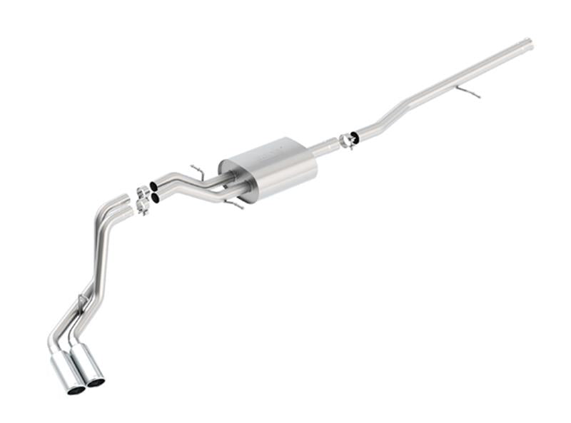 Borla S-Type Cat-Back 14 Sierra 1500 Ext. Cab Stnd Bed/CC Short Bed 143.5in WB Side Exit Exhaust