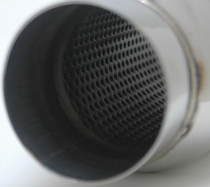 Vibrant SS Resonator (Standard Design) 2.25in inlet/outlet x 12in long