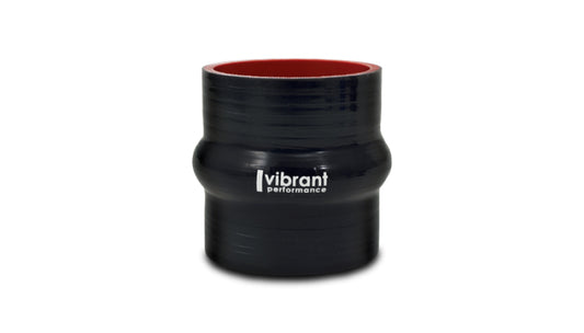 Vibrant Silicone Hump Hose Coupler 3.75in ID x 3.00in Long - Black