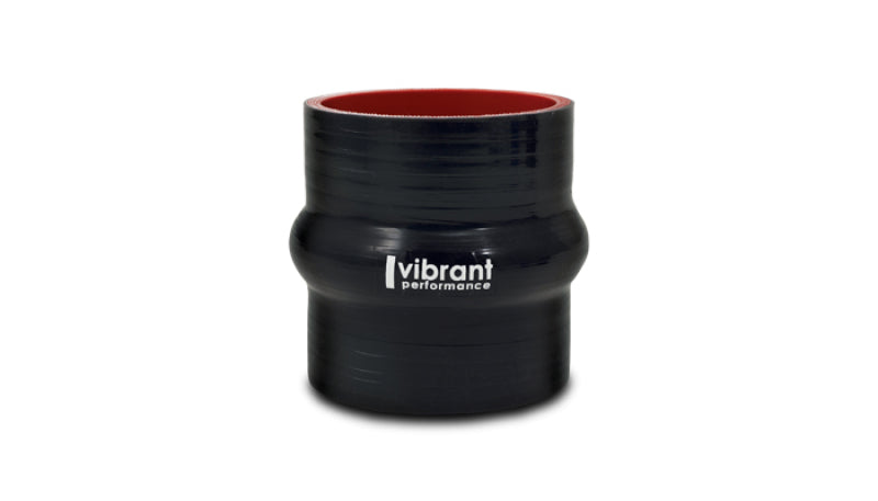 Vibrant Silicone Hump Hose Coupler 3.75in ID x 3.00in Long - Black