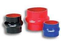 Vibrant 4 Ply Reinforced Silicone Hump Hose Connector - 4in I.D. x 3in long (BLACK)