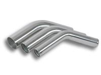 Vibrant 2.25in O.D. Universal Aluminum Tubing (45 degree bend) - Polished