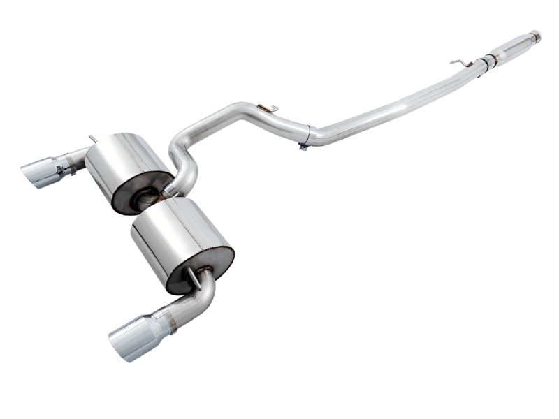 AWE Tuning Ford Focus RS Touring Edition Cat-back Exhaust - Non-Resonated - Diamond Black Tips