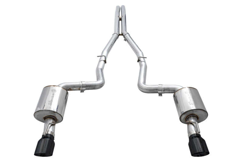AWE Tuning 2015+ Dodge Charger 6.4L/6.2L Non-Resonated Touring Edition Exhaust - Diamond Blk Tips