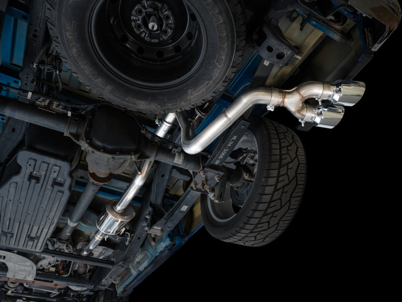 AWE 21-25 Ford F150 (14th Gen Reg Cab) Cat-Back Exhaust - 4.5in Dual Side Exit Chrome Tips
