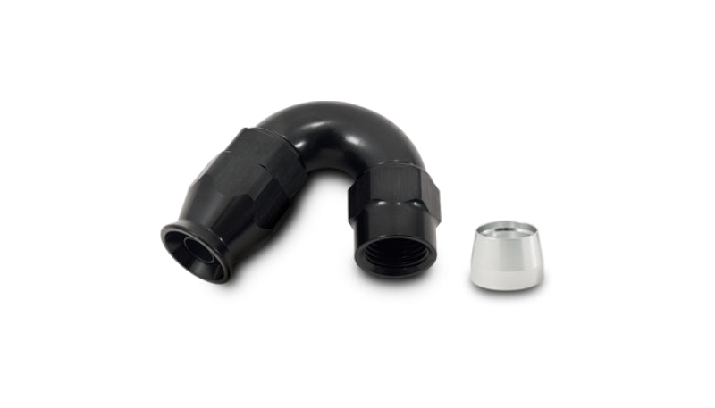 Vibrant -4AN 150 Degree Hose End Fitting for PTFE Lined Hose