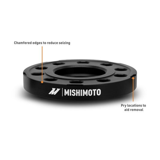 Mishimoto Wheel Spacers - 5x112 - 66.5 - 20 - M14 - Black