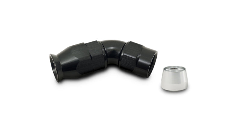 Vibrant 1 Piece PFTE Hose End -16 AN 45 Degree