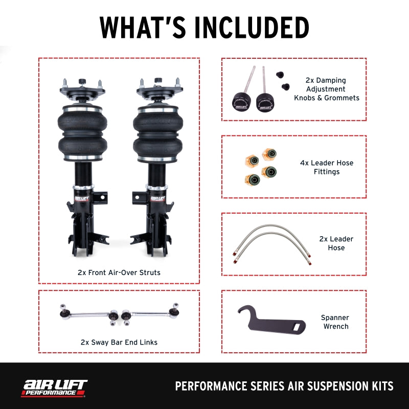 Air Lift Performance 16-22 Acura ILX Air Suspension Front Kit