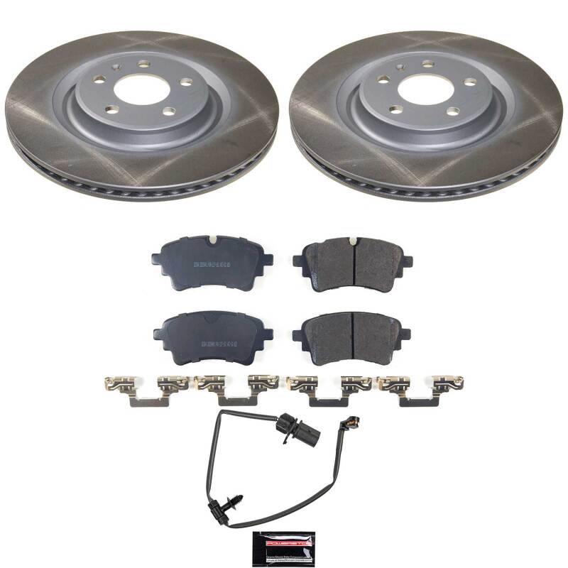 Power Stop 20-25 Audi A4 Allroad Rear Semi-Coated Rotor Kit