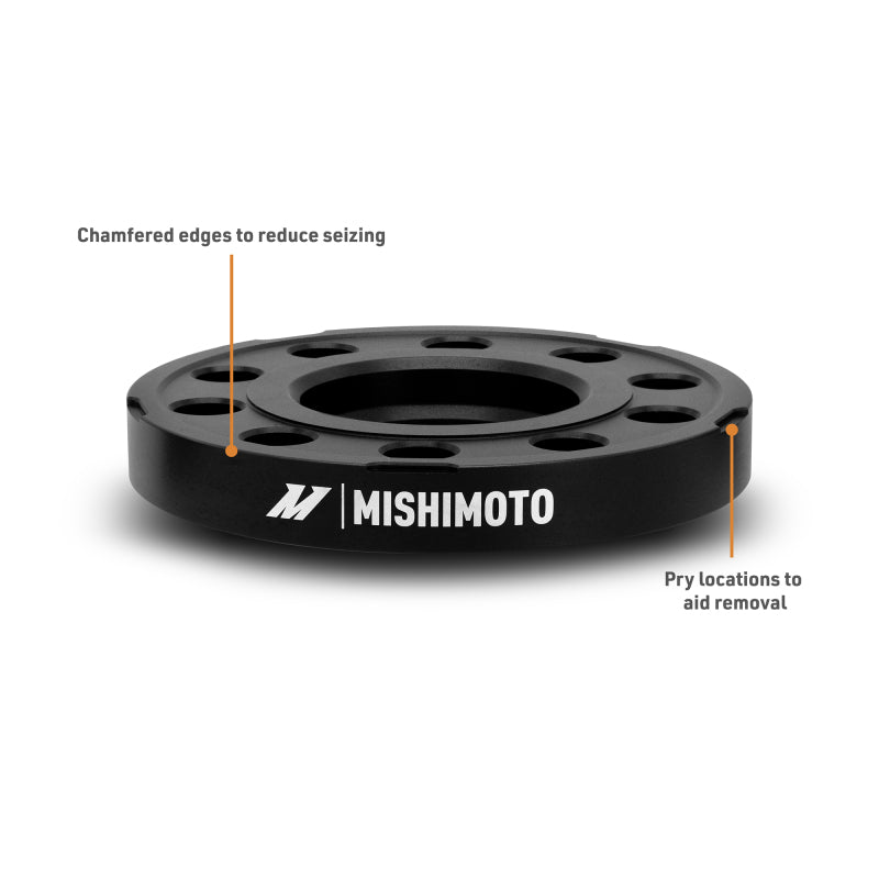 Mishimoto Wheel Spacers - 5x120 - 72.6 - 15 - M14 - Black
