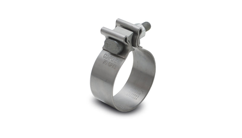 Vibrant SS Accuseal Exhaust Seal Clamp for 2in OD Tubing (1in wide band)
