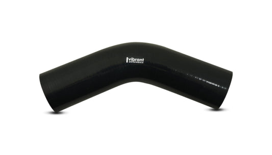 Vibrant 45 Degree Silicone Elbow 3.125in ID x 4.50in Leg Length - Black