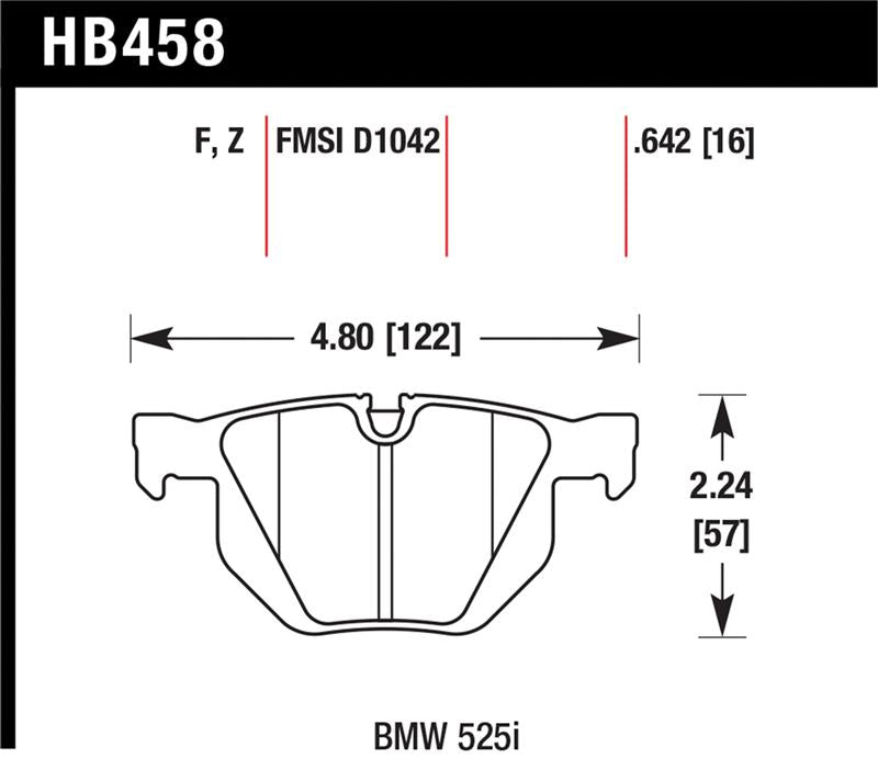 Hawk 04-06 BMW 525I / 06-07 BMW 525Xi/530Xi / 08-10 528I / 04-07 530I / 08-09 535Xi / 09-10 535i  HP